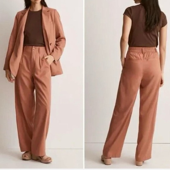 Madewell Women's Brown/ Rust Color Wide-Leg Pants size 2 - Picture 1 of 11